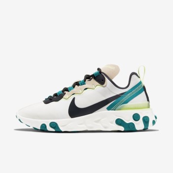 Nike React Element 55 - Női Utcai Cipő - Khaki Szürke/Sötét Szürke/Sötét Szürke